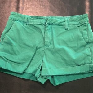 LILA RYAN High Waist Green Shorts